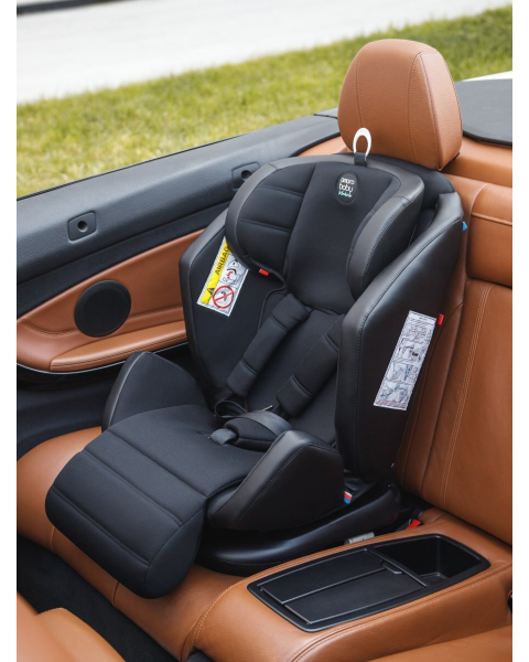 Автокресло детское AMAROBABY Favorite ISOFIX с усиленной боковой поддержкой, группа 0+/1/2/3, (чёрный/бежевый)