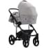 Детская коляска Bebetto Magnum Light SE Pro 2 в 1 06 св.серая кожа черная рама