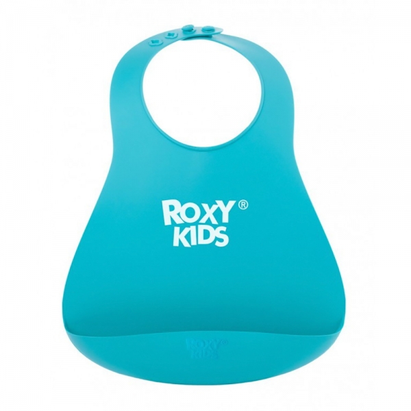 Нагрудник для кормления Roxy-Kids мягкий мятный