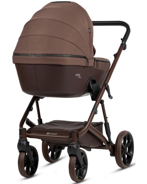 Детская коляска Tutis Viva 6 Plus Essential 3 в 1 с автокреслом Elo Lux EduSky Black 1612067 Espresso