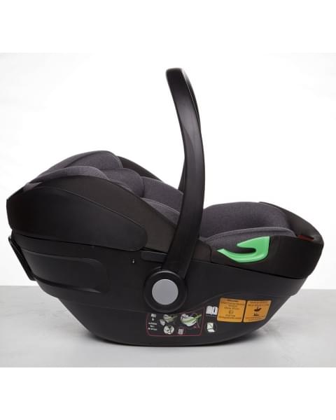 Детская коляска Peppy Monaco 3 в 1 с автокреслом First Brownie коричневый, рама черная