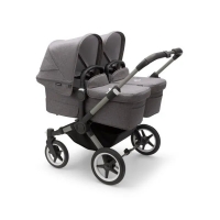 Коляска 2 в 1 Bugaboo Donkey 5 Twin шасси Graphite Grey Melange/Grey Melange
