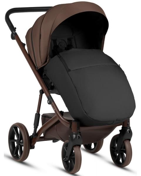 Детская коляска Tutis Viva 6 Plus Essential 3 в 1 с автокреслом Elo Lux EduSky Black 1612067 Espresso