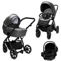 Детская коляска Noordi Fjordi V2 + Terra i-Size 3 в 1 Shadow grey кожа