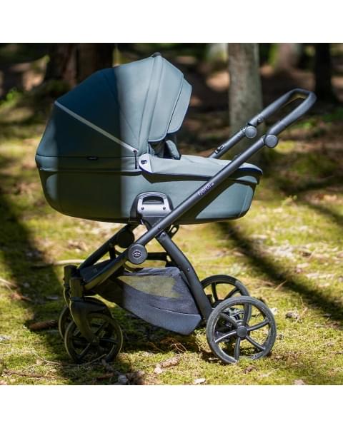 Детская коляска Noordi Fjordi V2 + Terra i-Size 3 в 1 Stone grey кожа