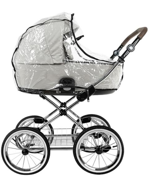 Детская коляска Roan Bass Next Classic 2.0 d14 3 в 1 с автокреслом Tutis Elo Lux EduSky Black BSNC/94/2 Marzipan/Black/руч.Cappuccino