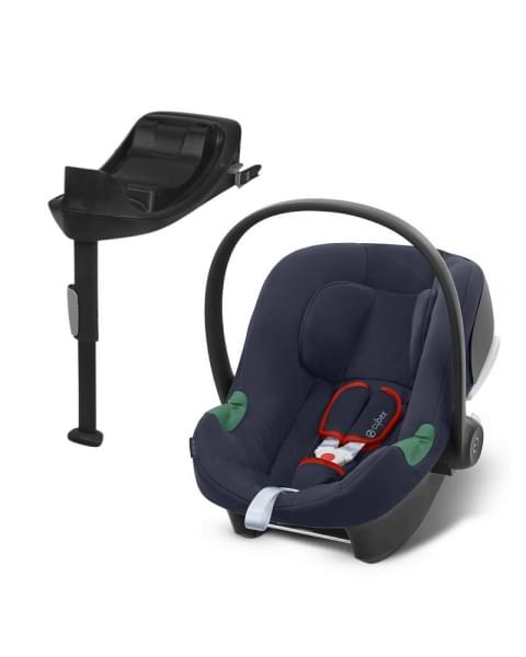 Автокресло (автолюлька) Cybex Aton B2 i-Size с базой Base One Bay Blue