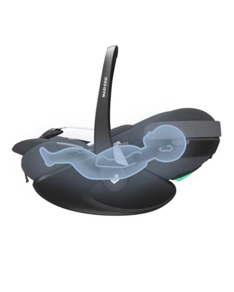 Автокресло Maxi-Cosi Pebble 360 Pro 0-13 кг с базой Family Fix 360 Prо 8052204110 Twillic Graphite/графит (2024)