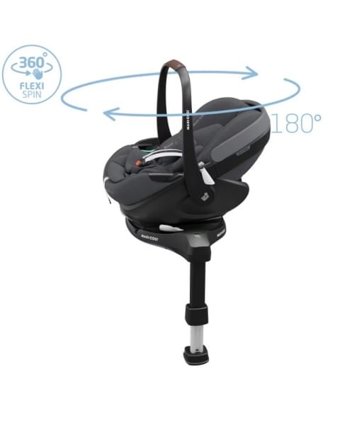 Автокресло Maxi-Cosi Pebble 360 Pro 0-13 кг с базой Family Fix 360 Prо 8052204110 Twillic Graphite/графит (2024)