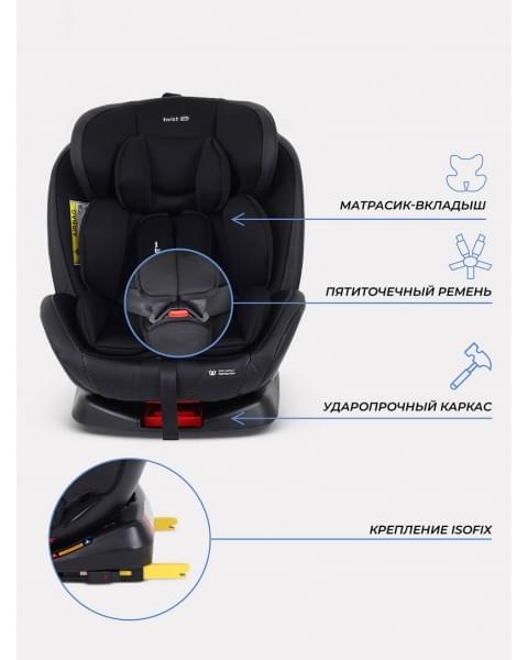 Автокресло Rant Basic Twist Pro Isofix 0/1/2/3 (0-36 кг) Black