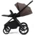Детская коляска Peppy Monaco 3 в 1 с автокреслом First Brownie коричневый, рама черная