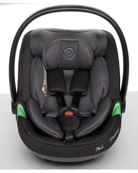 Детская коляска Peppy Monaco 3 в 1 с автокреслом First Brownie коричневый, рама черная