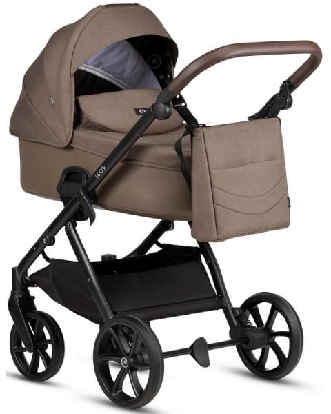 Детская коляска Tutis Leo 3 Plus 3 в 1 с автокреслом Elo Lux EduSky Black 1582203 Brown