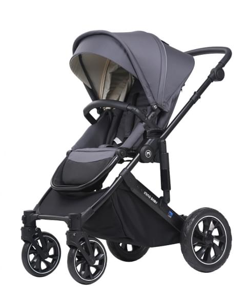 Детская коляска 2 в 1 IningBaby KR 340 grey
