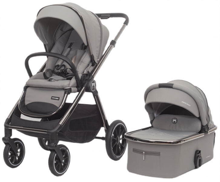 Детская коляска 2 в 1 IningBaby KR 345 pro green