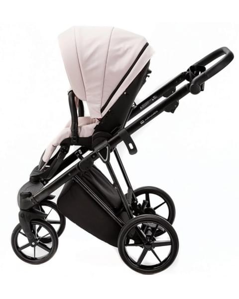 Детская коляска Adamex Belissa 2 в 1 B-PS26 (РОЗОВЫЙ+РОЗОВ.ПЕРЛ.ПЕРФ.КОЖА)
