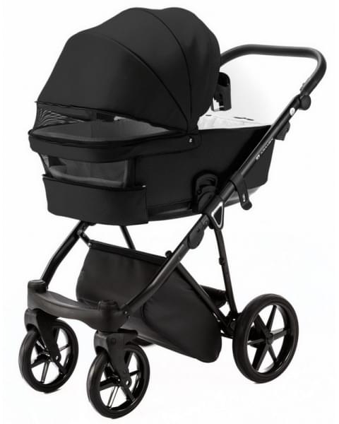Детская коляска Adamex Belissa Deluxe 3 в 1 B-SA02 (ЧЁРН.КОЖА)