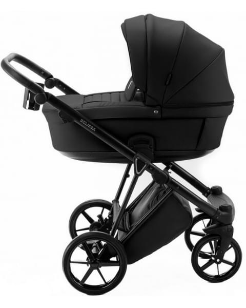 Детская коляска Adamex Belissa Deluxe 3 в 1 B-SA02 (ЧЁРН.КОЖА)
