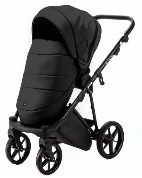 Детская коляска Adamex Belissa Deluxe 3 в 1 B-SA02 (ЧЁРН.КОЖА)