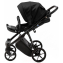 Детская коляска Adamex Belissa Deluxe 3 в 1 B-SA02 (ЧЁРН.КОЖА)
