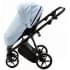Детская коляска Adamex Belissa Deluxe 3 в 1 B-SA17 (ГОЛУБАЯ КОЖА)