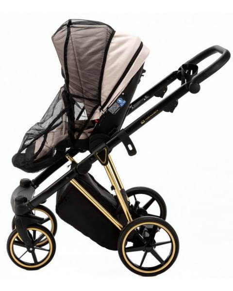 Детская коляска Adamex Belissa Special Edition 2 в 1 B-PS560 (СВ.БЕЖ ЗОЛОТ.РАМ)