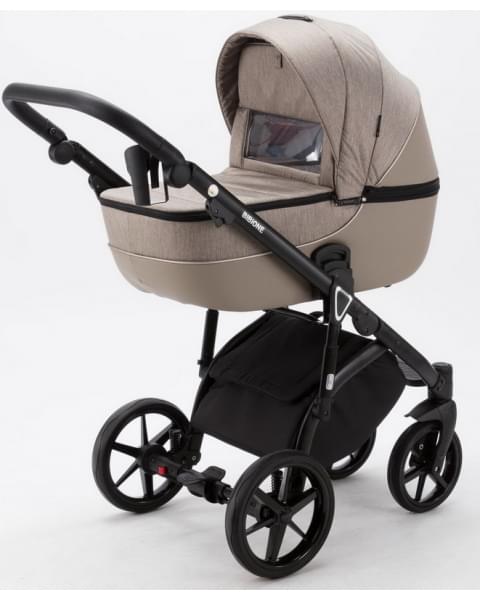 Детская коляска Adamex Bibione 3 в 1 BI-TSB07 (БЕЖ+БЕЖ.КОЖА)