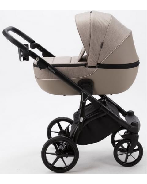 Детская коляска Adamex Bibione 3 в 1 BI-TSB07 (БЕЖ+БЕЖ.КОЖА)
