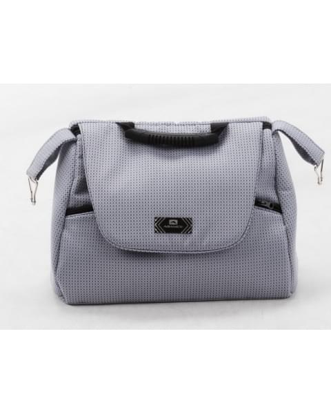 Детская коляска Adamex Bibione 3 в 1 BI-TSB10 (ГОЛУБ.ЖАКАРД+Т.СИН.ПЕРЛ.КОЖА)