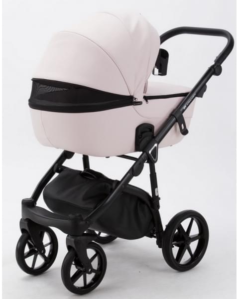Детская коляска Adamex Bibione Deluxe 3 в 1 BI-SD04 (СВ.РОЗОВ+СВ.РОЗОВ.ПЕРЕФ.КОЖА)
