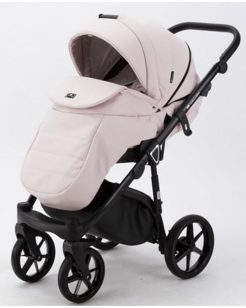 Детская коляска Adamex Bibione Deluxe 3 в 1 BI-SD04 (СВ.РОЗОВ+СВ.РОЗОВ.ПЕРЕФ.КОЖА)