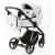 Детская коляска Adamex Blanc Special Edition 3 в 1 BL-PS782 (БЕЛ.В БЛЕСТКУ+БЕЛ.КОЖА+ЗОЛОТО РАМА)