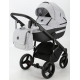 Детская коляска Adamex Cortina 3 в 1 CT-208 (СВ.СЕР.БЕРЕЗКА+ЧЕРН.КОЖА+СЕРЕБР.ОТДЕЛКА)