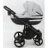 Детская коляска Adamex Cortina 3 в 1 CT-208 (СВ.СЕР.БЕРЕЗКА+ЧЕРН.КОЖА+СЕРЕБР.ОТДЕЛКА)