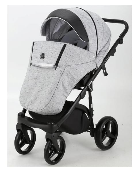 Детская коляска Adamex Cortina 3 в 1 CT-208 (СВ.СЕР.БЕРЕЗКА+ЧЕРН.КОЖА+СЕРЕБР.ОТДЕЛКА)