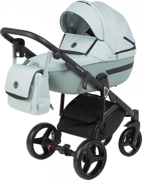 Детская коляска Adamex Cortina 3 в 1 CT-225 кожа мятная+мятный
