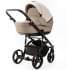 Детская коляска Adamex Lanti Deluxe 2 в 1 LN-SD44 (СВ.БЕЖ.КОЖА + Т.БЕЖ.КОЖА)