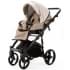 Детская коляска Adamex Lanti Deluxe 2 в 1 LN-SD44 (СВ.БЕЖ.КОЖА + Т.БЕЖ.КОЖА)