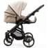Детская коляска Adamex Lanti Deluxe 2 в 1 LN-SD44 (СВ.БЕЖ.КОЖА + Т.БЕЖ.КОЖА)