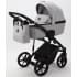 Детская коляска Adamex Mobi 2 в 1 M-PS46 (СВЕТЛО-СЕРЫЙ+СВЕТЛО-СЕРАЯ КОЖА)