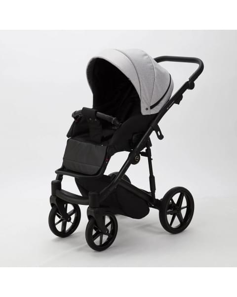 Детская коляска Adamex Mobi 2 в 1 M-PS46 (СВЕТЛО-СЕРЫЙ+СВЕТЛО-СЕРАЯ КОЖА)