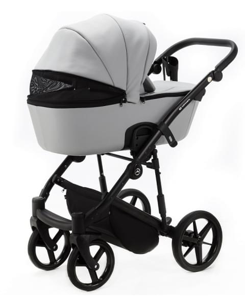 Детская коляска Adamex Mobi Deluxe 2 в 1 M-SA03 (СВ.СЕРАЯ.КОЖА)