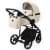 Детская коляска Adamex Mobi Deluxe 2 в 1 M-SA08 (КРЕМОВАЯ КОЖА)