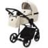 Детская коляска Adamex Mobi Deluxe 2 в 1 M-SA08 (КРЕМОВАЯ КОЖА)