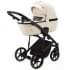 Детская коляска Adamex Mobi Deluxe 2 в 1 M-SA08 (КРЕМОВАЯ КОЖА)