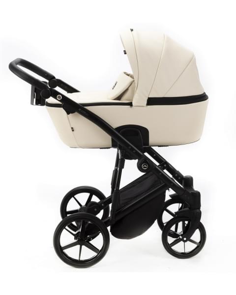 Детская коляска Adamex Mobi Deluxe 2 в 1 M-SA08 (КРЕМОВАЯ КОЖА)