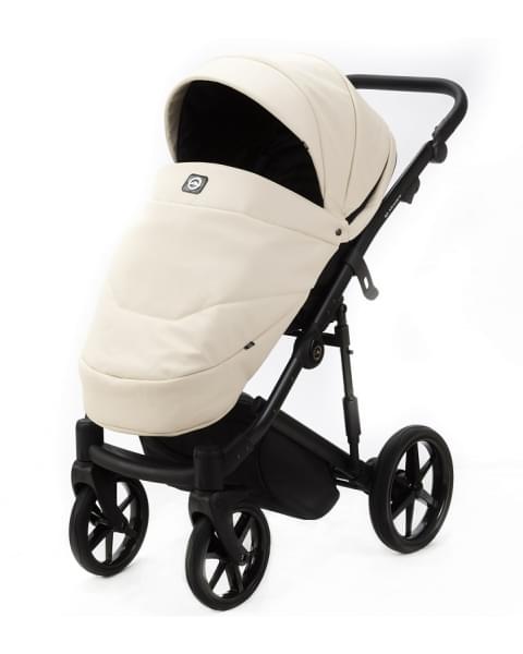 Детская коляска Adamex Mobi Deluxe 2 в 1 M-SA08 (КРЕМОВАЯ КОЖА)
