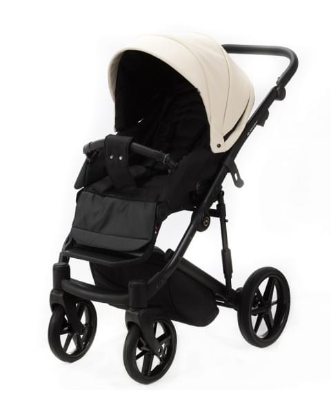 Детская коляска Adamex Mobi Deluxe 2 в 1 M-SA08 (КРЕМОВАЯ КОЖА)