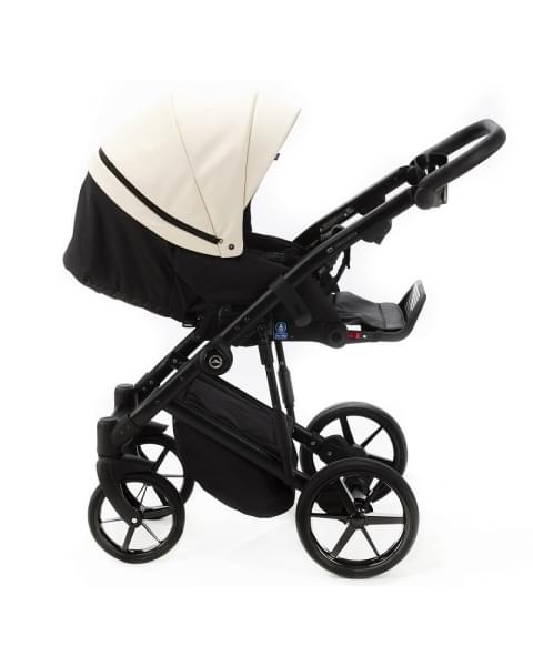 Детская коляска Adamex Mobi Deluxe 2 в 1 M-SA08 (КРЕМОВАЯ КОЖА)