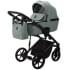 Детская коляска Adamex Mobi Deluxe 2 в 1 M-SA20 (СЕРО-ЗЕЛЕНАЯ КОЖА)